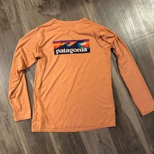 Patagonia capilene cool long sleeve orange